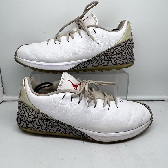 Nike Air Jordan Shoes Mens 8.5 ADG AR7995-100 Golf Shoes White Cement main image 9